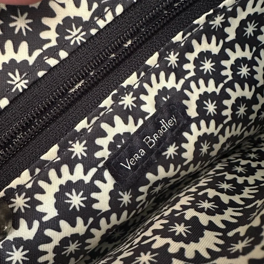 Vera Bradley Iconic Velvet Quilted Wristlet Navy Blue 8.75” X 6” Removab…
